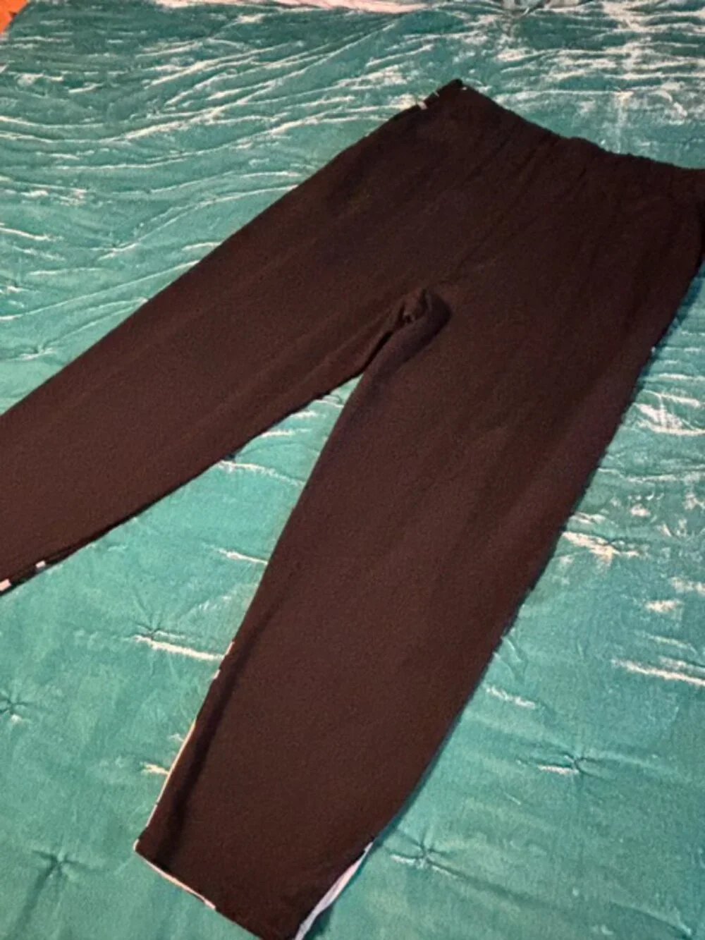 Ozai N Ku Black & White Graphic Print Pants - Picture 3 of 5